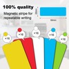 Pack of 80 Magnetic Labels Writeable, 60 x 20 mm