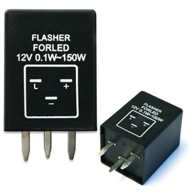 iJDMTOY 3-Pin EP28 EP-28 WMFLL004 Electronic LED Flasher Relay As LED Related Turn Signal Bulbs Hyper Flash Fix