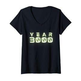 Womens Year 3000 Future V-Neck T-Shirt