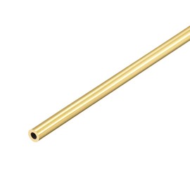 sourcing map Brass Round Tube, 300mm Length 4.5mm OD 1mm Wall Thickness, Seamless Straight Pipe Tubing
