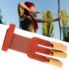 Outdoor Three Finger Guard Glove Traditional Recurved Bow Shooting Archery
