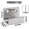 Murtenze 10Pack Tile Hanger Stainless Steel Wall Hanger Fastener Bracket,