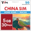 China SIM Card 30 Days 5GB | Hong Kong &