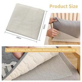 200 x 300 cm Non-Slip Mat Rug, Non-Slip Underlay, Non-Slip Carpet Underlay, Non-Slip Carpet Drawers, Carpet Non-Slip