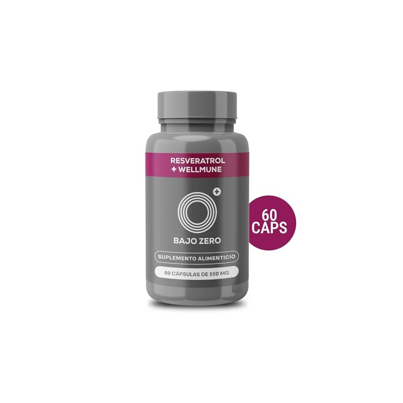 Bajo Zero Defense. Resveratrol y Wellmune. Poderoso antioxidante y potenciador