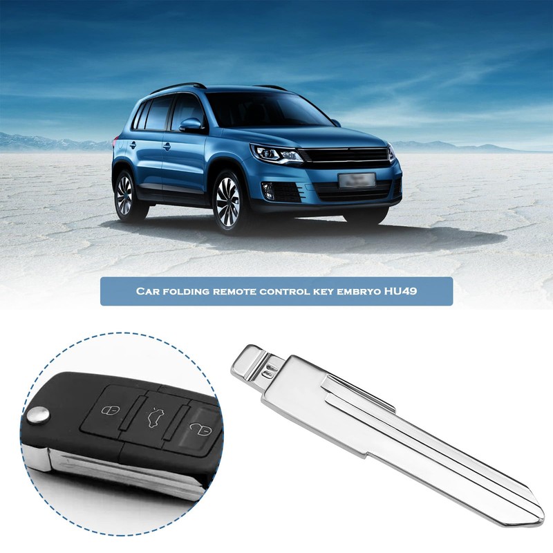 HU49 4pcs Replacement Remote Key Blade for VW T4 Flip