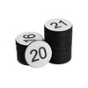 StayMax Plastic Number Tags Engraved Numbered Tags Without Hole (1-50,