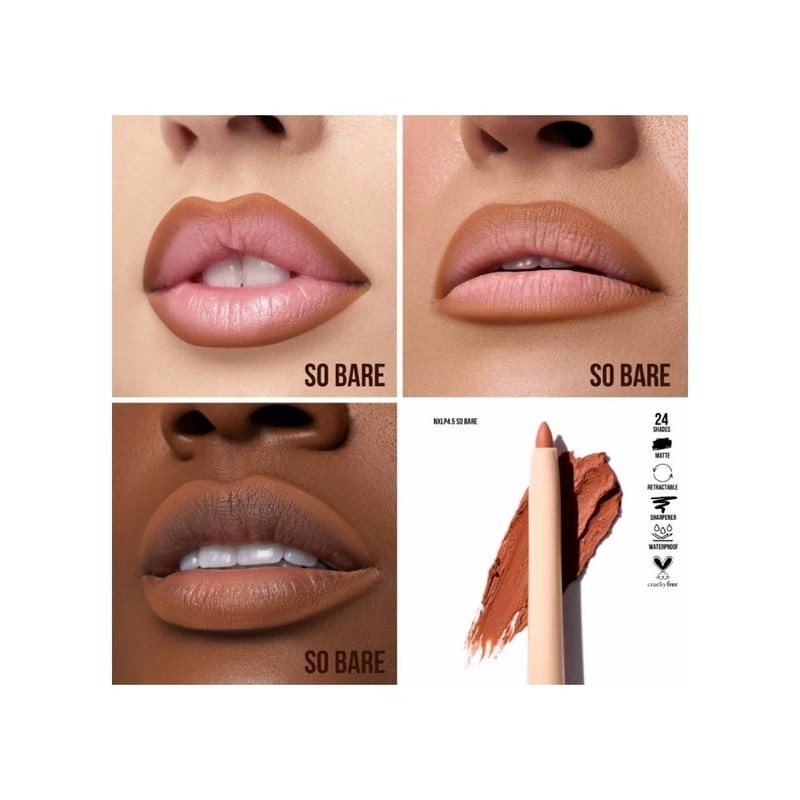 Delineador de labios Beauty Creations Nude x lipliner so bare