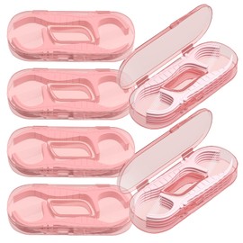 Holy Rose Pink Dental Floss Picks with Travel Flosser Case - 6-Box Pack (10 Double String Flossers Each) - Easy Teeth Clean for Adults, Perfect for Home and On-The-Go Flossing