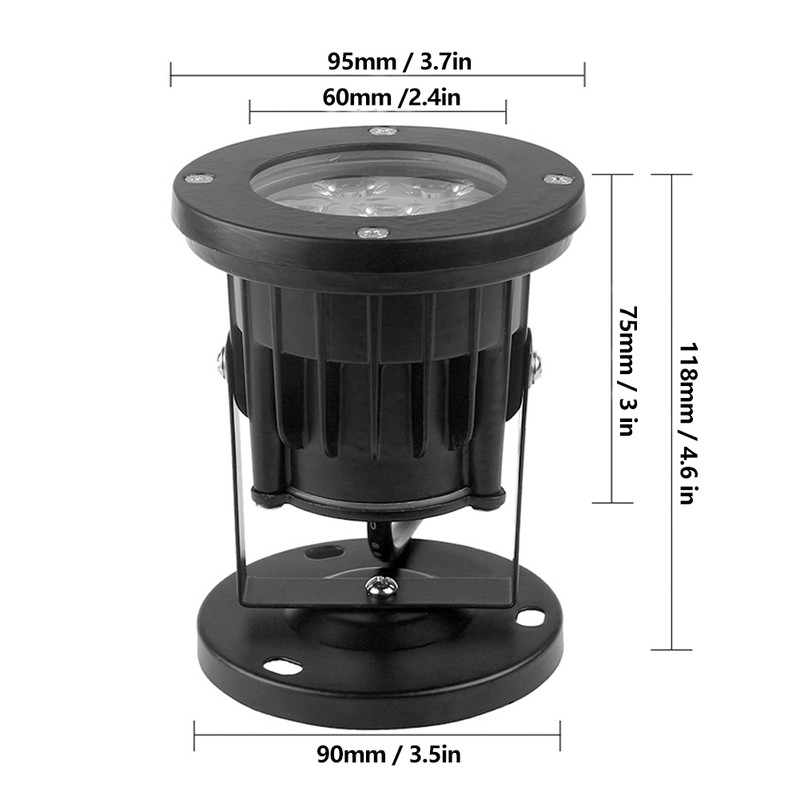 7W Landscape Spot Light Aluminum LED IP65 Waterproof Outdoors Garden