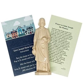 JWG Industries St Joseph Home Seller Kit Statue with Holy Card and Instruction