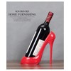 Fantasee High Heel Wine Bottle Holder Countertop Storage Stand for