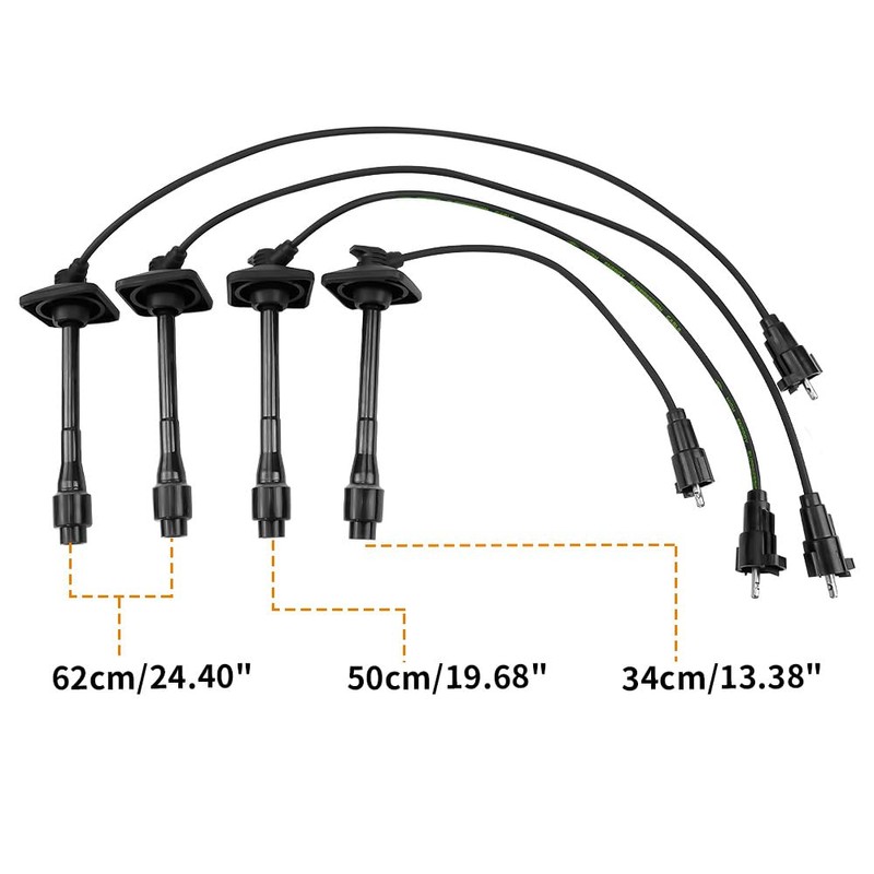 CNPAPC 4PCS 90919-22400 Spark Plugs with Wire Set Compatible with