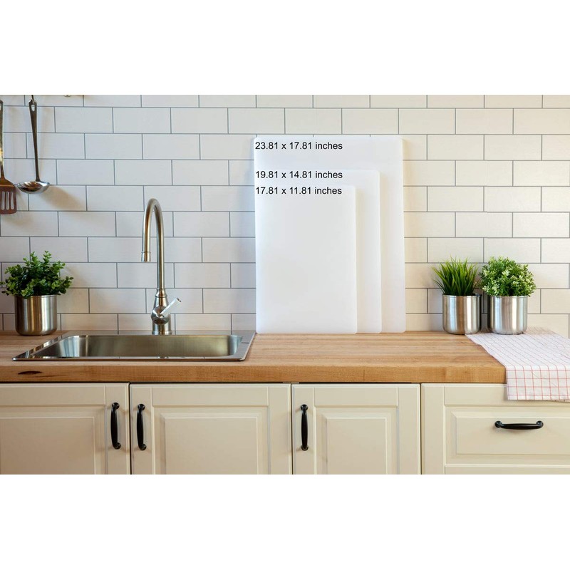 Professional Extra Large 24 x 18 Green Cutting Board, 1/2"