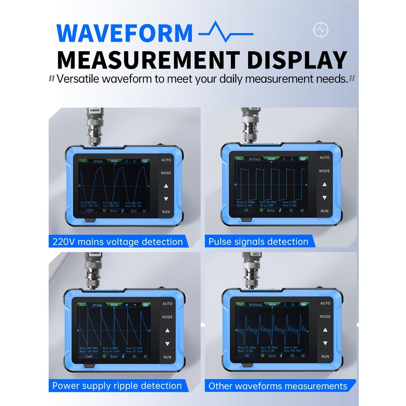 FNIRSI DSO-510 Handheld Oscilloscope/DDS Signal Generator 2 in 1, Digital