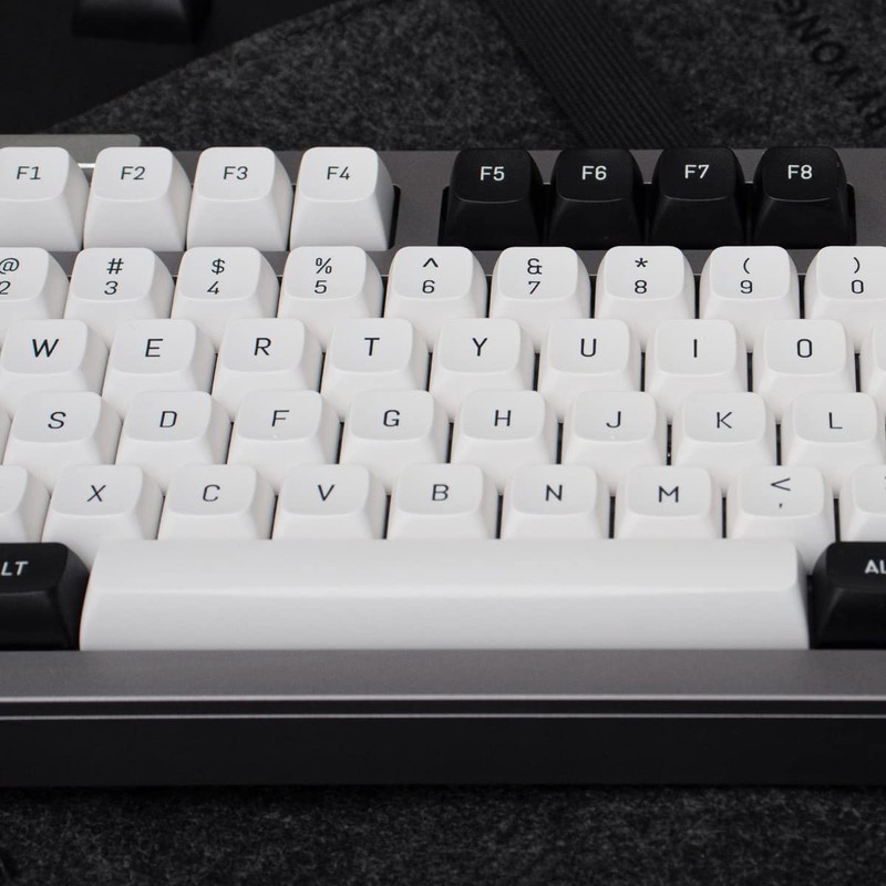 Black and White Key Cap Set 150 Keys MSA Profile