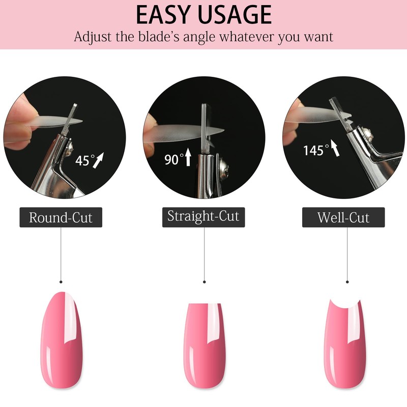 C12rtive Acrylic Nail Clipper with Magnets,Nail Clippers Acrylic Nail Cutter,Nail