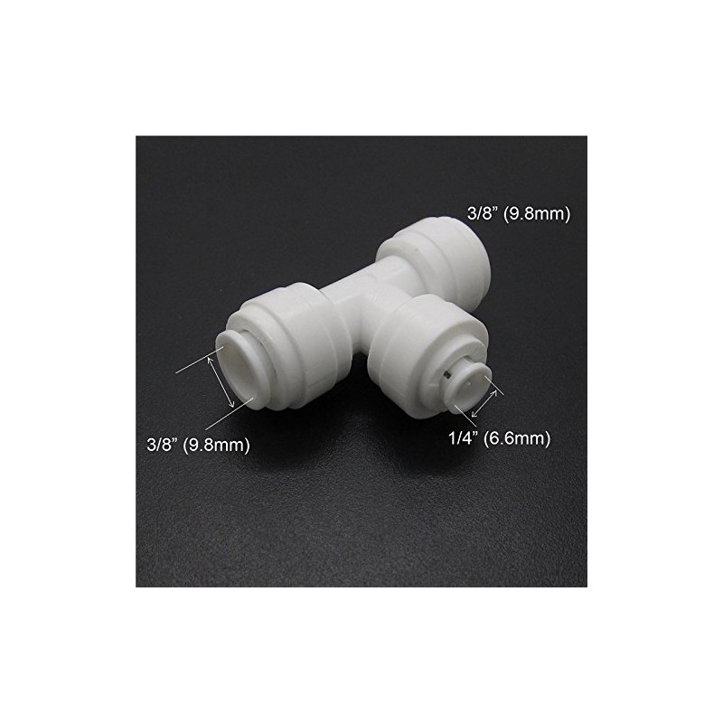 Malida 3/8"-1/4" Tee Quick Connect Filtered water fittings …+ 15