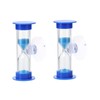 2Pcs Blue Toothbrush Timer for 2mins Sand Clock Timer 2