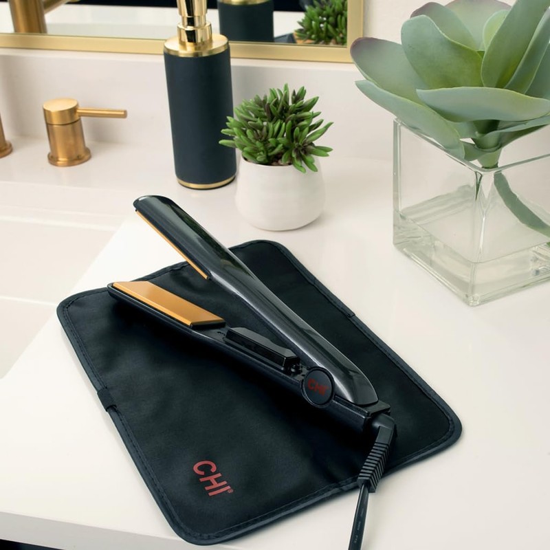 CHI Tourmaline Ceramic Flat Iron, Hair Straightener For An Even