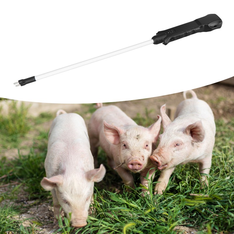 Electric Pig Prod Rechargeable Waterproof 9KV Electric Livestock Prod for