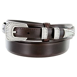 S5561 Oil Tanned Texas Ranger Leather Belt (Brown, 48)