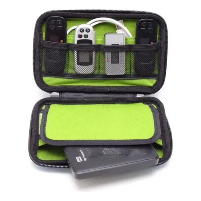 Estuche Organizador De Accesorios Cables Memorias Rígido