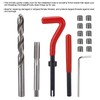 15 Pcs Thread Repair Tool Kit M10x1.25mm Metal Threaded Inserts
