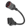 9 Pin to OBD2 Adapter Cable J1939 Duty Truck Diagnostic