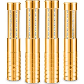 4 Pieces LED Strobe Baton Light Led Bottle Service Light Bright Rechargeable LED Light Champagne Bottle Handheld Light Topper for Nightclub Wedding Party Concert Event Outdoor (Gold)