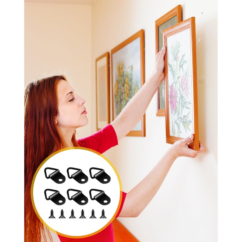 Caianwin Pack of 30 Picture Hooks for Nailing, Hanger for