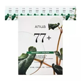ANUA 아누아 어성초 77 진정 마스크 10매 Anua Houttuynia Cordata 77 Calming Mask 10 Sheets