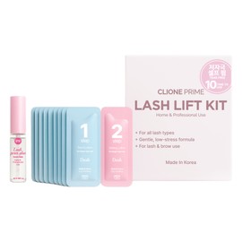 Clione eyelash perm glue set 10 times perm agent 1 agent 2 neutralizer nutritious cream / 클리오네 속눈썹펌제 글루 세트 10회 파마약 1제 2제 중화제 영양크림