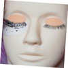 TOVINANNA 3pairs Removable Eyelids for Eyelash Practice Mannequin Replacement Modules
