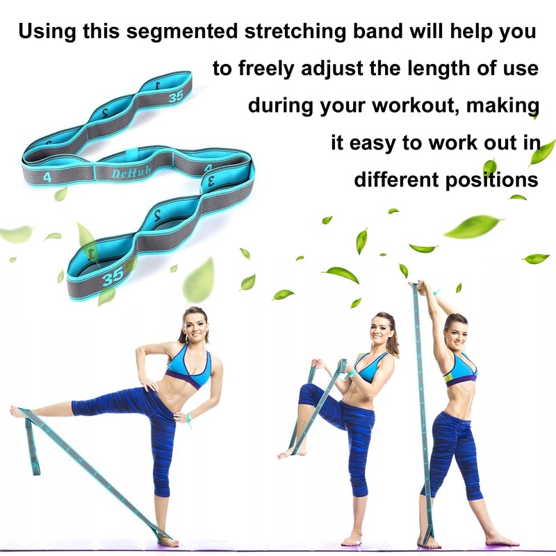 Stretching Strap with Loops,1pcs Exercise Strap,Yoga Stretch Assist Strap with