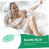 PACKOVE Silicone Bathing Brush with Soft Bristles for Gentle Body