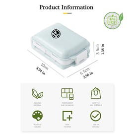 Weekly Pill Box 7 Day Pill Case Organiser Portable Medication Dispenser