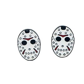 Jason Vorhees Hockey Mask Stud Earrings