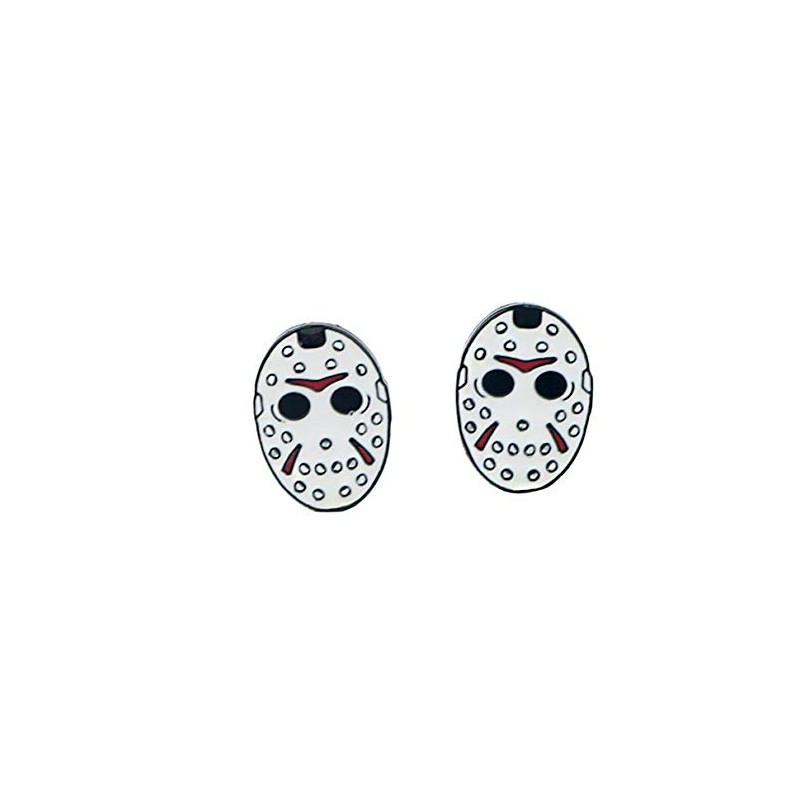Jason Vorhees Hockey Mask Stud Earrings