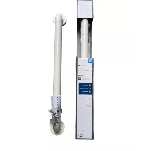 Glacier 24 in. x 1-1/2 in. Concealed Screw ADA Compliant