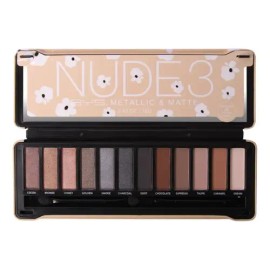 Paleta De Sombras Ojos Nude 3 Natural 12 Tonos Bys Cosmetics Multicolor
