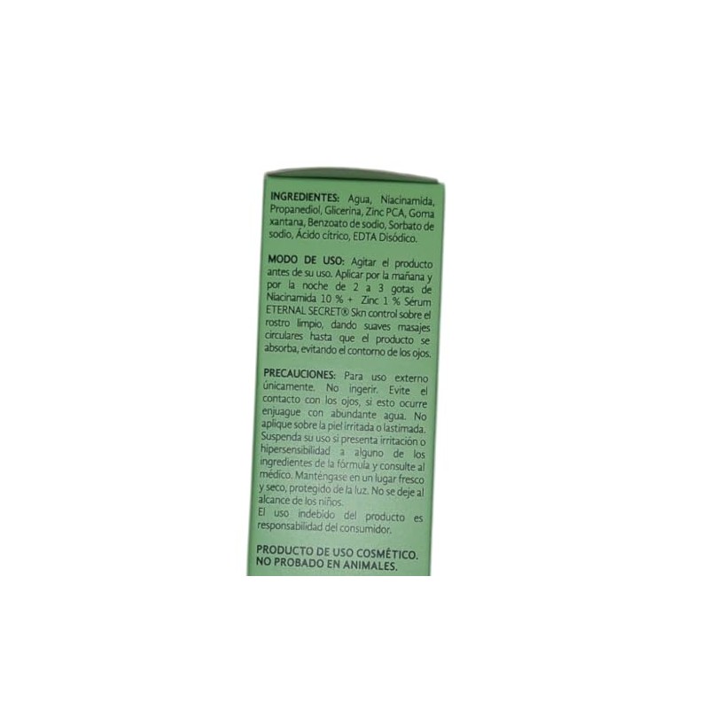 Sérum facial niacinamida + zinc
