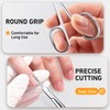THRAU Cuticle Scissors Extra Fine for Manicure and Pedicure, Curved