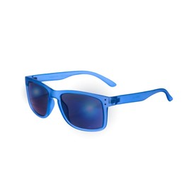 proSPORT Sunglass Readers +3.00 Blue Frame Full Lens Blue Mirror Dark Tint Golf Driving Horn Rim for Men Women
