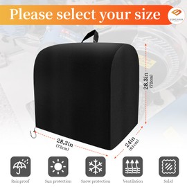 DSWCKNVK Miter Saw Cover, Waterproof, Dust Cover, Rust Prevention, Anti-UV Oxford Cloth (28.3*24*28.3in, Black)