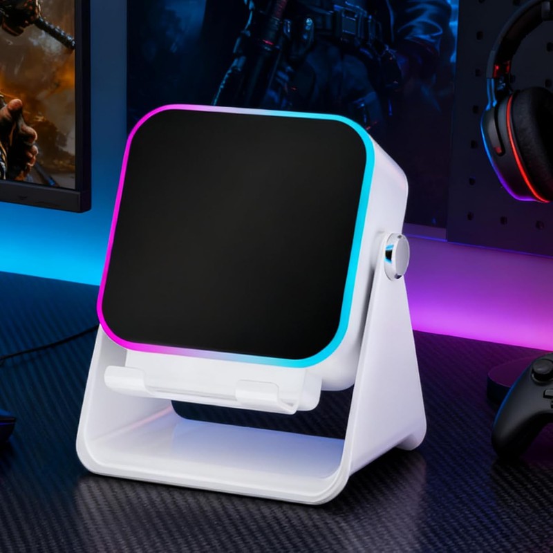 Induction Audio Speaker Stand Foldable Phone Bracket Speaker With Light