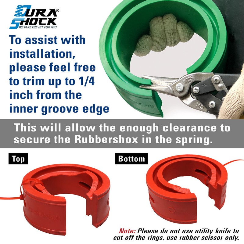 DuraSHOCK Coil Spring Spacer for Vehicle, Comes with Different Series