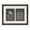 Baby Walker Patent Art Chalkboard Print in a Beveled Black