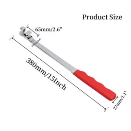 UTALIND 15Inch Long Wrench Extender Tool Bar, Universal Auto Extension Wrench Tool Bar Torque Adaptor Heavy Duty with Non-Slip Handle for Extra Leverage Fasteners Nuts Bolts Garage Repair Mechanics