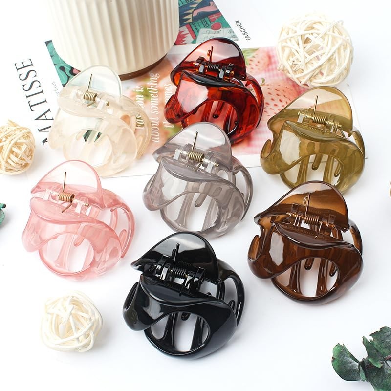NAKANOYA Hair Claw 1 Piece Plastic Resin Hair Claw Vance